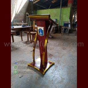 Mimbar Jati Podium Minimalis Stainless Steel
