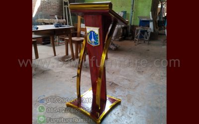 Mimbar Jati Podium Minimalis Stainless Steel