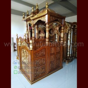 Harga Mimbar Masjid Jati Atap Kubah Ukiran Mewah