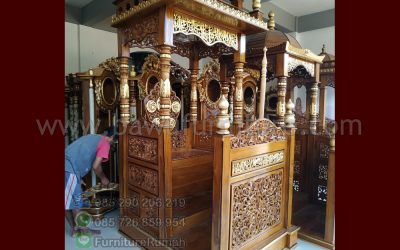 Jual Mimbar Kubah Murah Bahan Kayu Jati Jepara