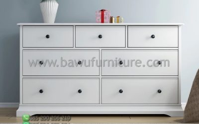 Dresser Duco Putih 7 Laci Model Minimalis