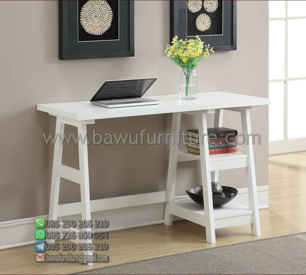 meja belajar minimalis model terbaru harga jual murah | bawu furniture