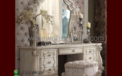 Meja Rias Ukiran Model Italian Mewah
