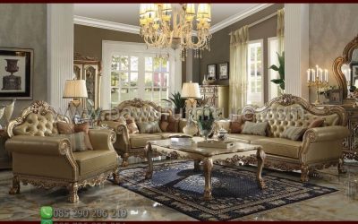 Sofa Tamu Ukir Jepara Mewah Terbaru