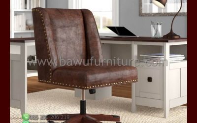 Kursi Kantor Hidrolik Minimalis Dari Bahan Kayu Jati