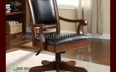 Kursi Kantor Minimalis Klasik Kayu Jati