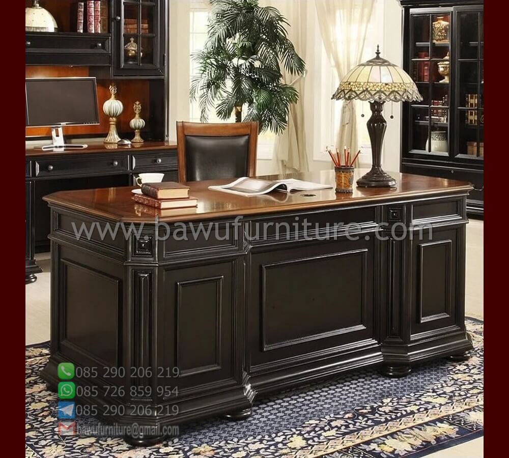 meja kantor direktur jati klasik terbaru harga murah | bawu furniture
