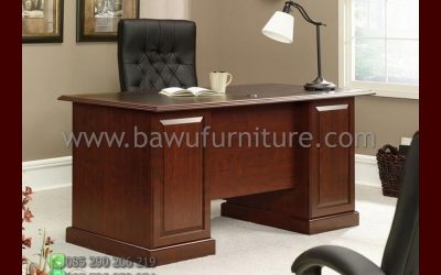 Meja Kantor Direktur Minimalis Jati Terbaru
