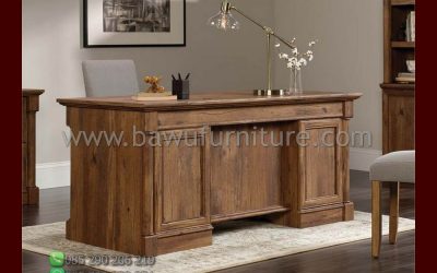 Meja Kantor Kayu Jati Minimalis Klasik