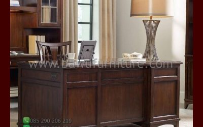 Meja Kantor Minimalis Kayu Jati Model Terbaru