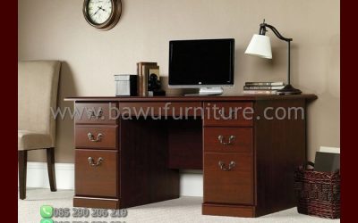 Meja Kerja Kayu Jati Model Minimlais