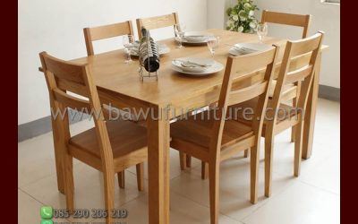 Meja Makan Kayu Jati Model Minimalis Terbaru
