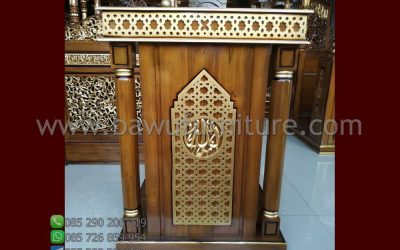 Mimbar Mushola Minimalis Jati Jepara Model Terbaru