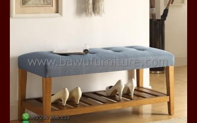 Stool Minimalis Kayu Jati Model Panjang Terbaru