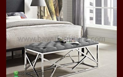 Stool Stainles Steel Modern Model Panjang