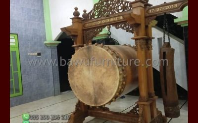 Bedug Masjid Kayu Jati At-Taqwa Karya Jepara