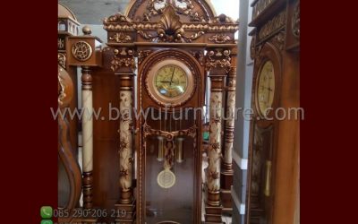 Jam Hias Jati Brawijaya Karya Jepara