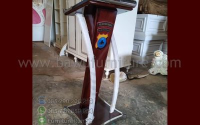 Mimbar Minimalis Stainless Polres Kotabaru Kalimantan