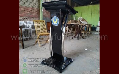 Podium Pidato Minimalis Stainless STIE Pangkal Pinang