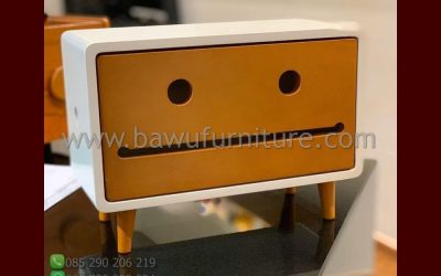 Kotak Tisu Smile Model MInimalis Dari Kayu