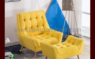 Kursi Santai Depan TV Model Minimalis Dari Kayu Jati