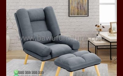 Kursi Santai Modern Model Sofa Minimalis Dari Kayu Jati