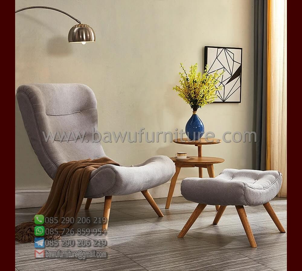 kursi santai minimalis modern model sofa dari kayu jati | bawu