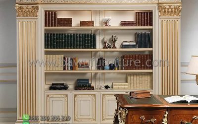 Lemari Buku Mewah Italian Style Untuk Kantor