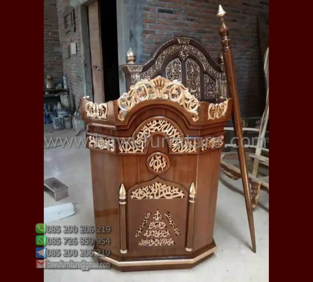 Mimbar Ceramah Kayu Jati