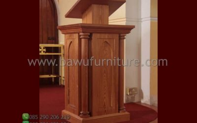 Mimbar Gereja Jati Model Minimalis Klasik Terbaru