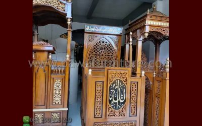 Mimbar Khutbah Minimalis Dari Kayu Jati