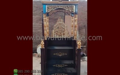 Mimbar Masjid Jati Murah Karya Ukir Jepara