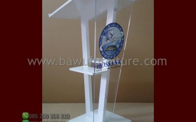 Podium Gereja Minimalis Modern Akrilik Model Terbaru