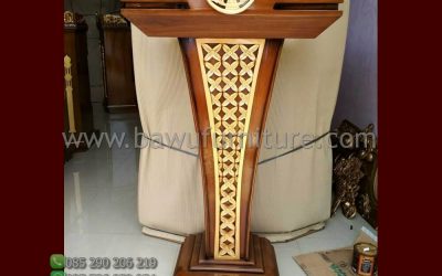 Podium Jati Minimalis Model Mimbar Jokowi