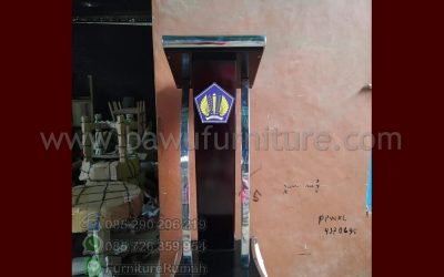 Podium Modern Jepara Minimalis Dari Jati Dan Stainless