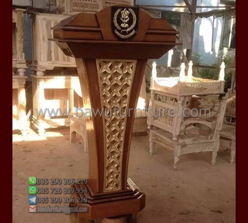 Jual Podium Pidato Jati Terbaru
