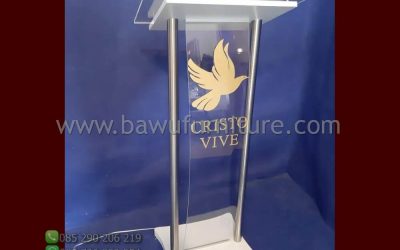 Podium Stainless Akrilik Model Minimalis Modern