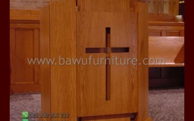 Mimbar Gereja Jati Minimalis Model Terbaru Jepara
