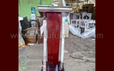 Podium Modern Jati Jepara Model Minimalis