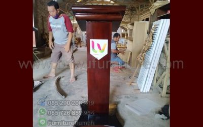 Podium Modern Jati Terbaru Model Minimalis Jepara