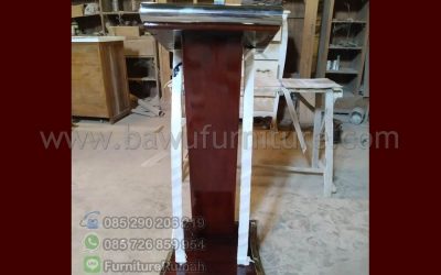 Podium Modern Jepara Murah Model Minimalis Kayu Jati