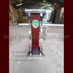 Podium Modern Kayu Jati