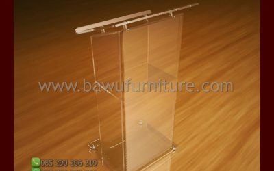 Podium Pidato Akrilik Minimalis Model Terbaru Jepara