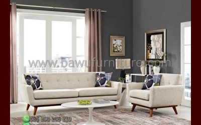 Sofa Minimalis Dari Kayu Jati Jepara Untuk Ruang Tamu