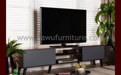Bufet TV Minimalis Terbaru Model Kaki Retro Modern