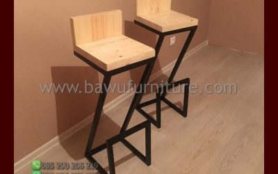 Kursi Bar Tinggi Model Minimalis Kaki Besi