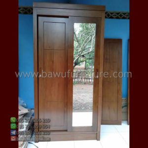 Lemari Pakaian Sliding Pintu Cermin