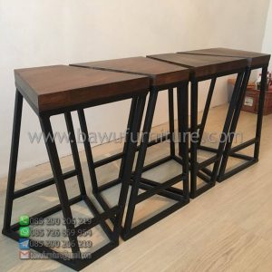 Stool Bar Kaki Besi