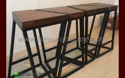 Stool Bar Kaki Besi Model Minimalis Tinggi