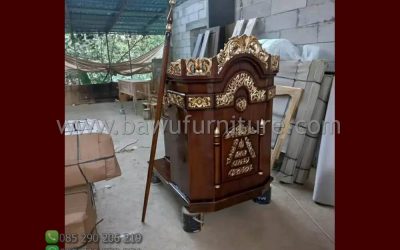 Mimbar Ceramah Masjid Kediri Dari Kayu Jati